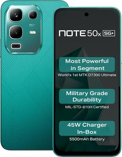Infinix Note 50x 5G+ With World's 1st MediaTek Dimensity 7300 Ultimate Chipse