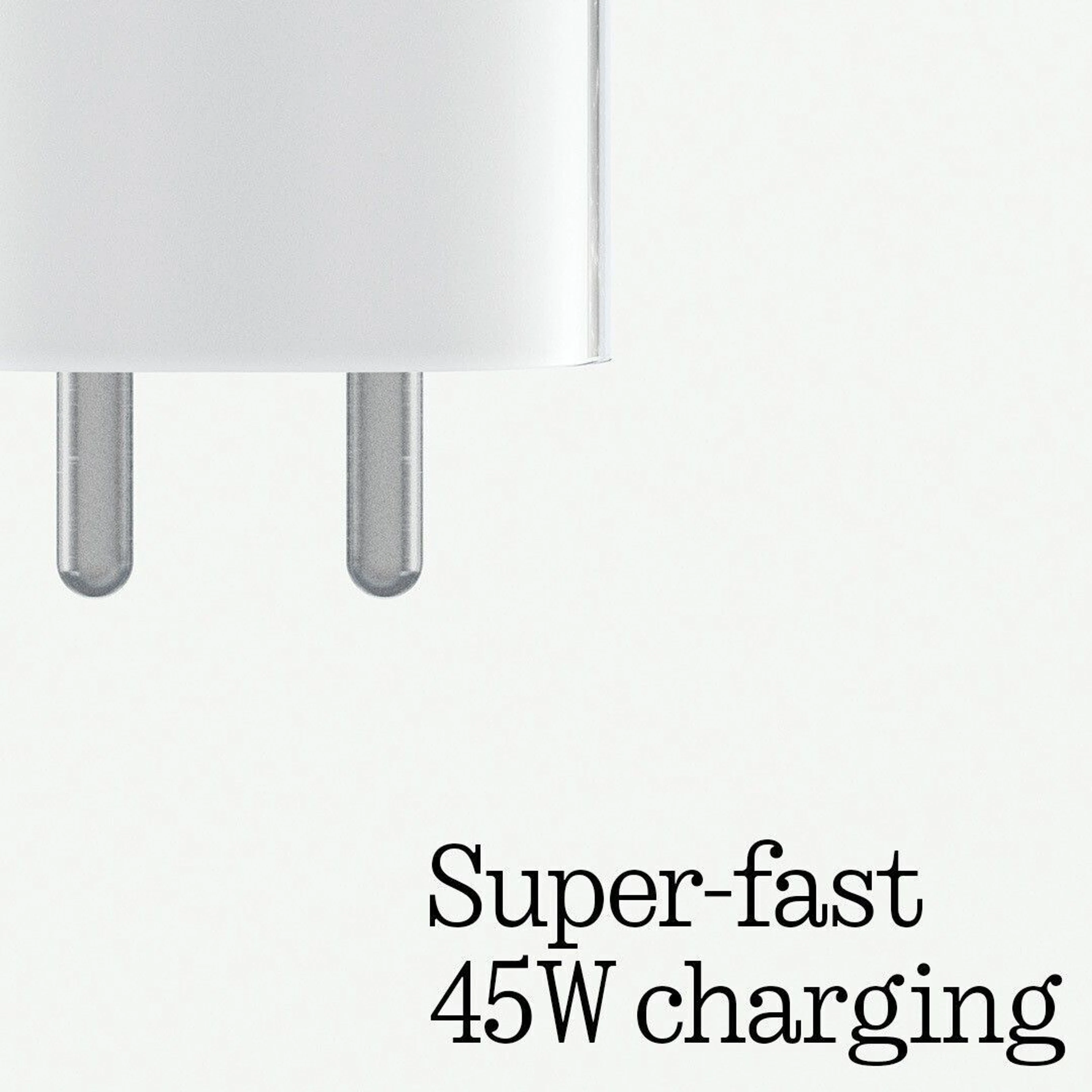 Nothing phone 45W, USB-C Compatible Power Charger (White)